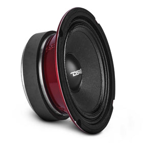 DS18 front view of 6.5" midrange speaker showing grille and cone, improved clarity