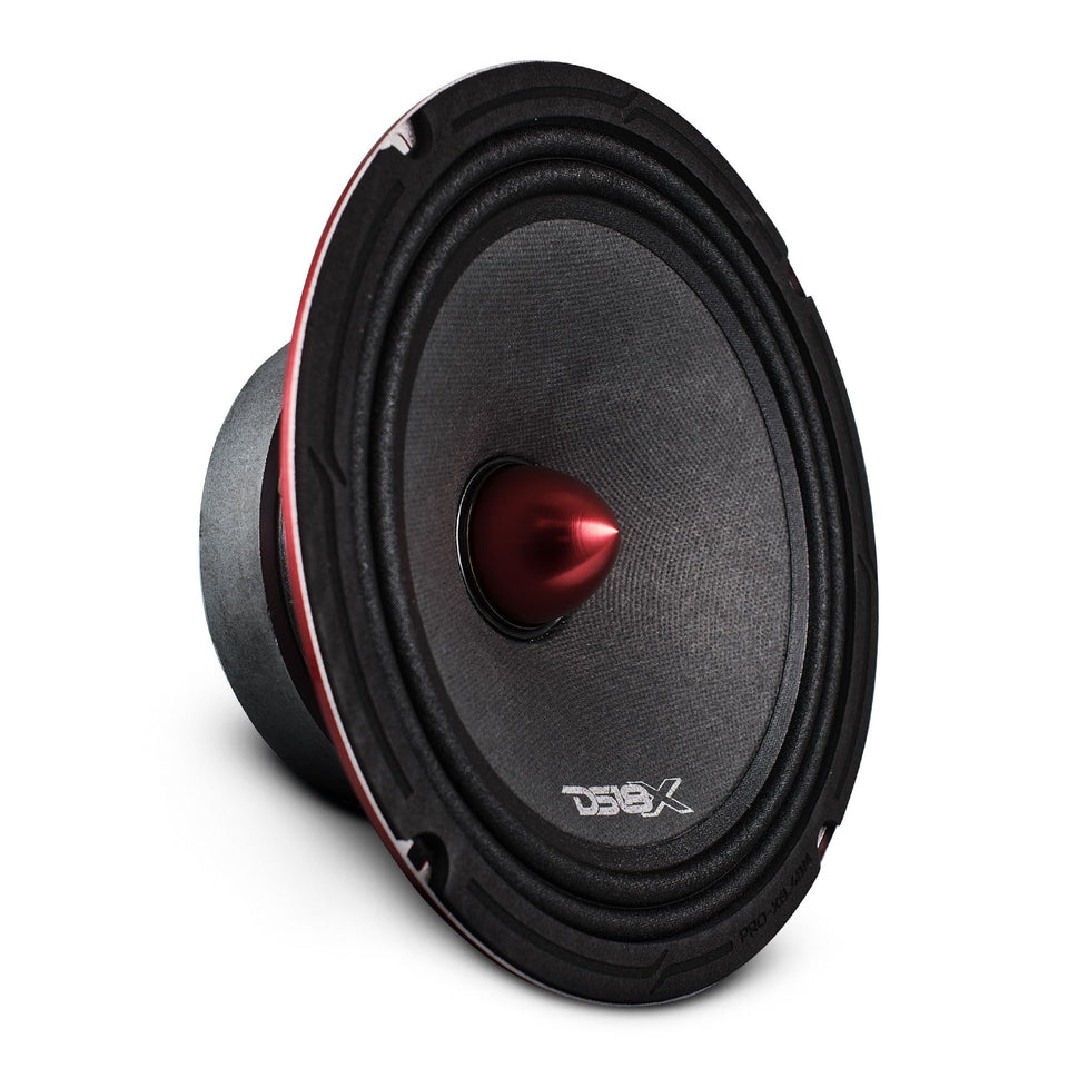 DS18 PRO-X8.4BM 8-inch midrange bullet red for punchy in-car sound