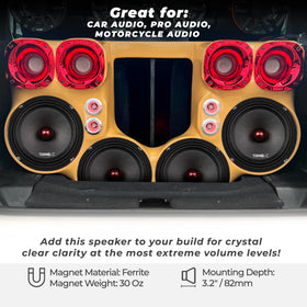 DS18 PRO-X8.4BM bullet detail highlights durable aluminum casing