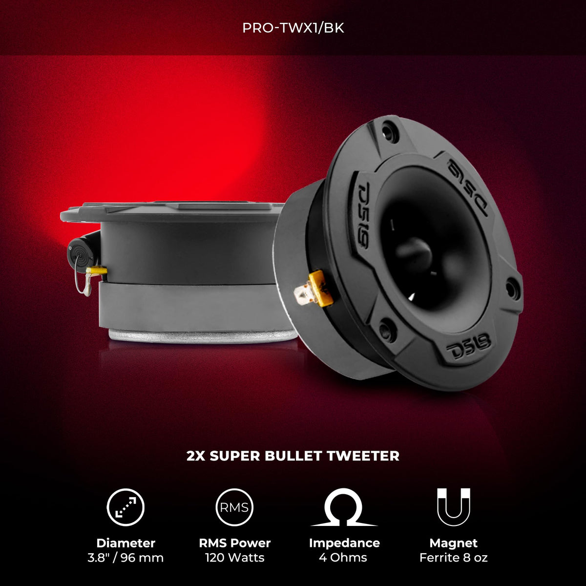 DS18 PRO-X8.4BMPK built-in crossover simplifies installation and signal routing