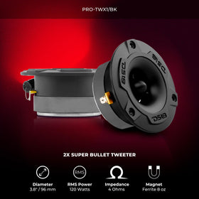 DS18 PRO-X8.4BMPK built-in crossover simplifies installation and signal routing