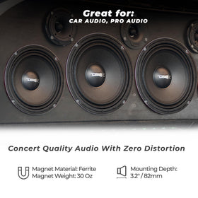 DS18 PRO-X8M voice coil closeup shows high-temperature CCAW coil.