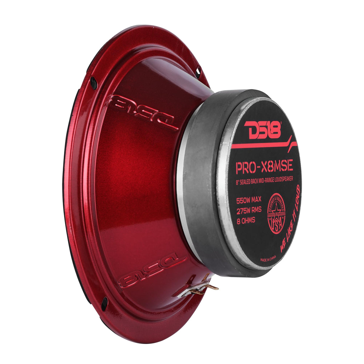 DS18 PRO-X8MSE cloth surround supports durability and smooth excursion