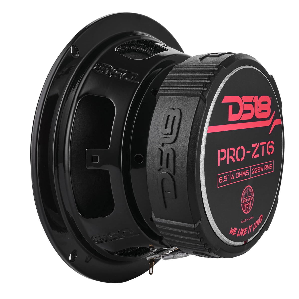 DS18 PRO-ZT6 front-mount baffle for simple installation