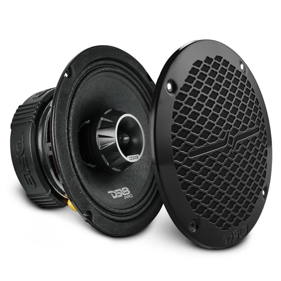 DS18 PRO-ZT6 front view reveals the 6.5-inch midrange cone for clear mids