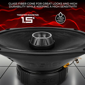 DS18 PRO-ZT69 built-in bullet tweeter delivers clear highs