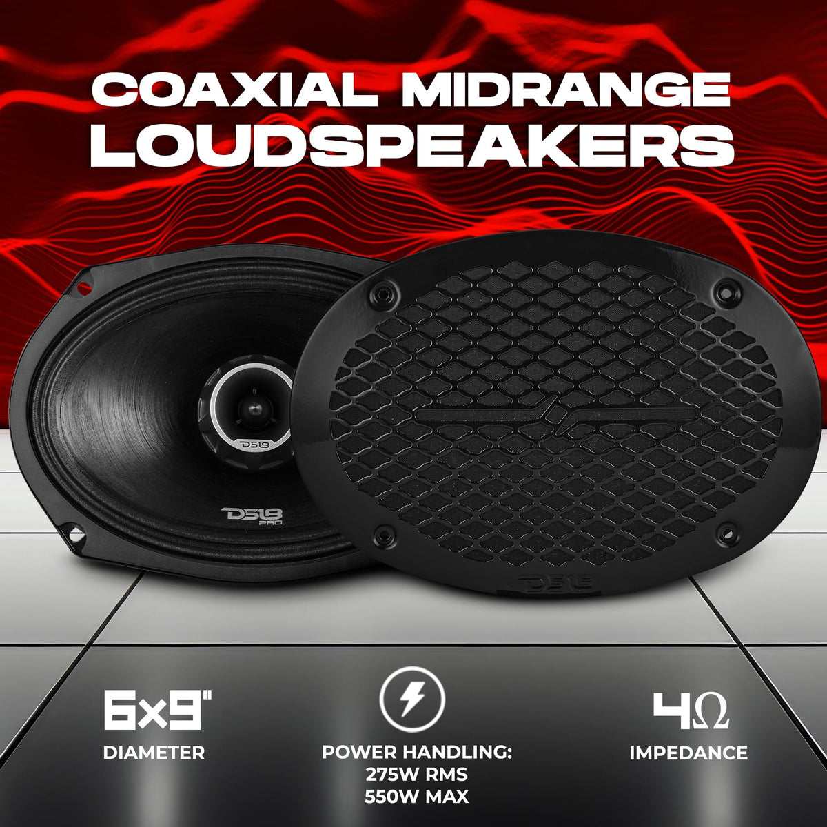 DS18 PRO-ZT69 coaxial midrange for balanced sound