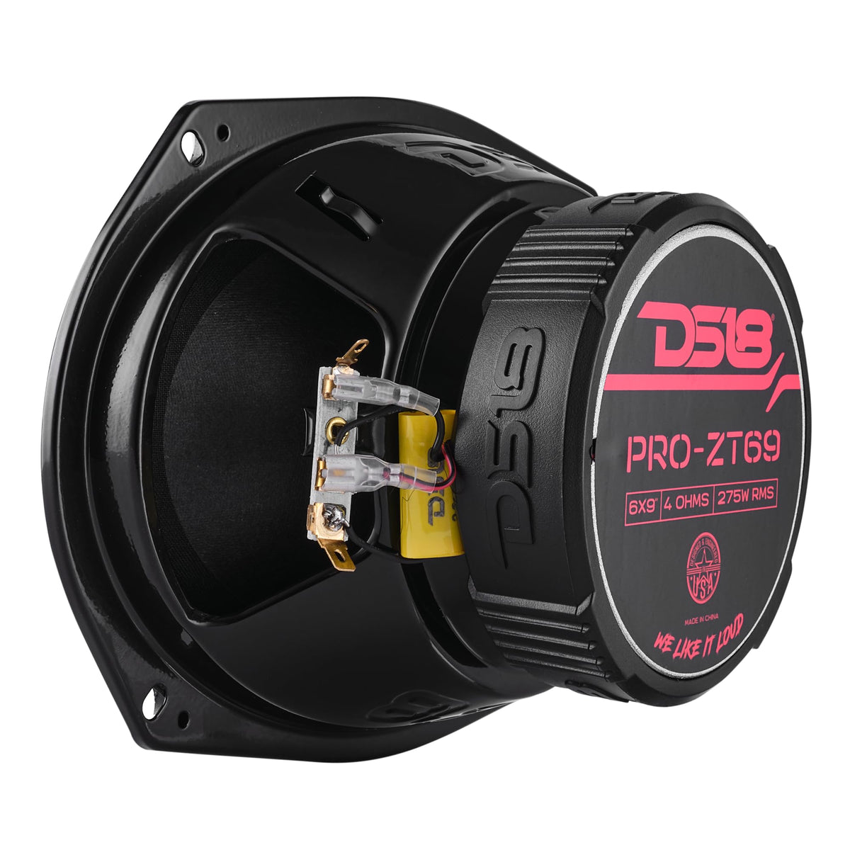 DS18 PRO-ZT69 steel basket for rigid midrange performance