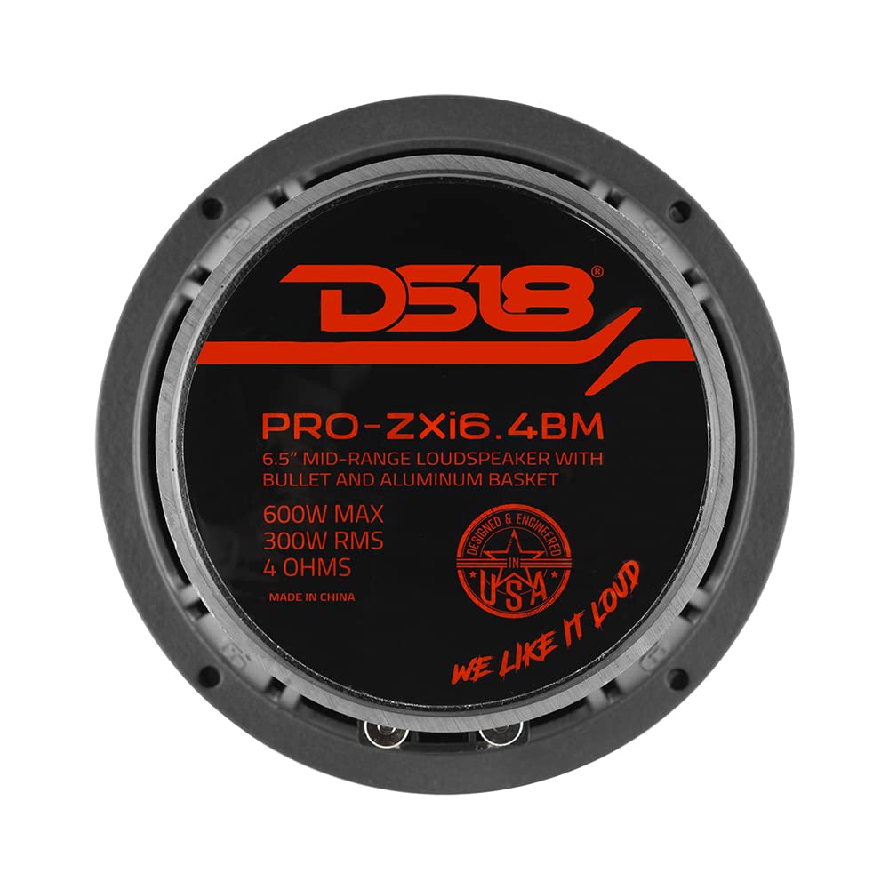 DS18 PRO-ZXI6.4BM mounting depth of 2.83 inches fits into compact installations