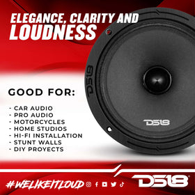 DS18 PRO-ZXI8.4BM aluminum basket emphasizes durability under high power