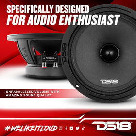 DS18 PRO-ZXI8.4BM 1.5 inch glass fiber voice coil for efficiency and linearity