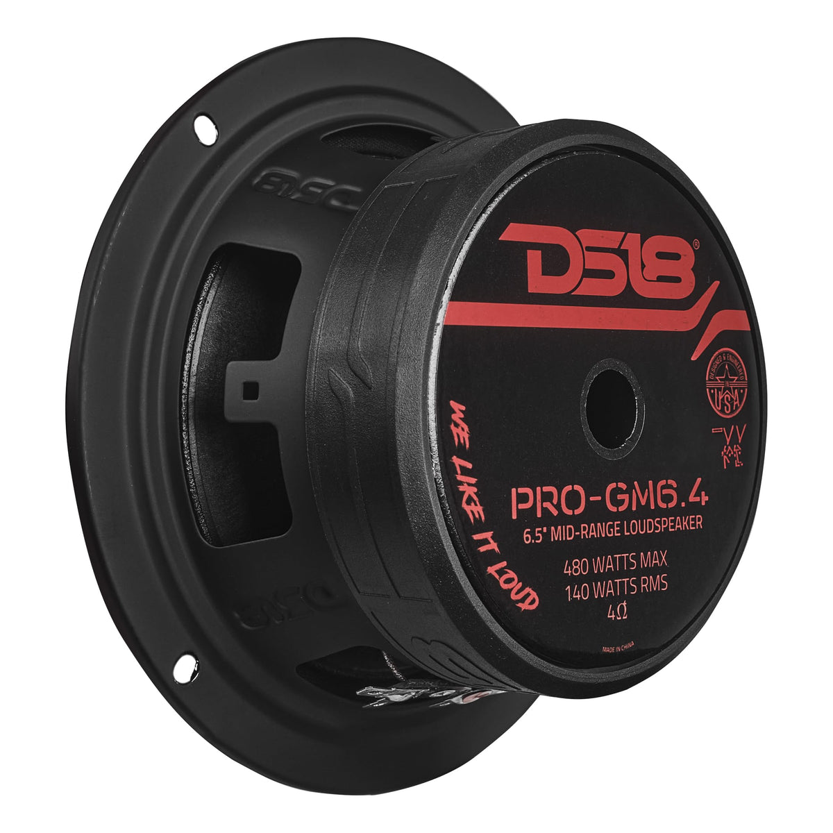 DS18 PRO-TW120B diaphragm close-up showing aluminum dome