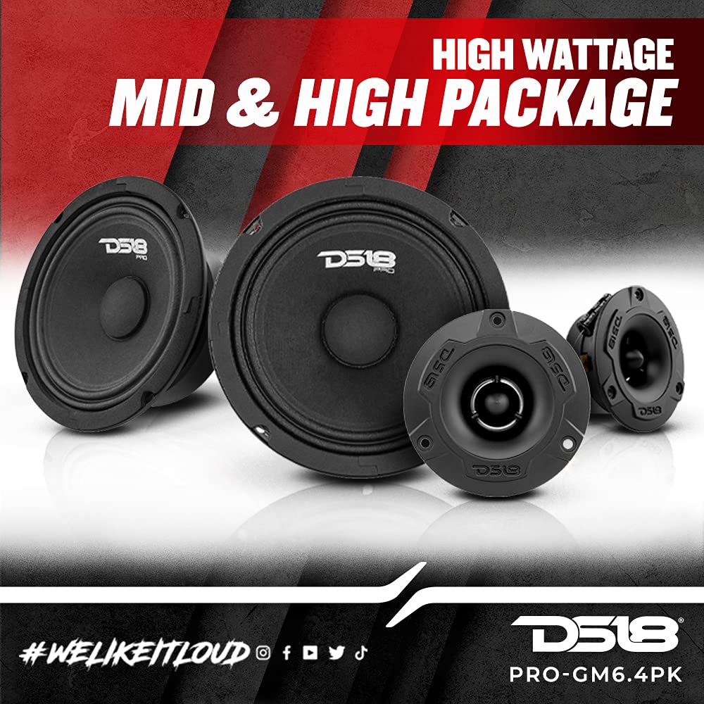 DS18 PRO-TW120B 1 inch tweeter front view with crisp high frequencies