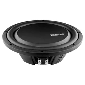 DS18 PSW12.2D dual-voice-coil illustration highlights flexible wiring options.