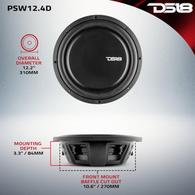DS18 PSW12.4D steel basket highlights durability and shock resistance.