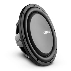 DS18 PSW12.4D under-seat install with compact design and punchy bass.