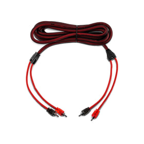 DS18 R12 Ultra Flex RCA cable close-up highlighting oxygen-free copper core for clean audio