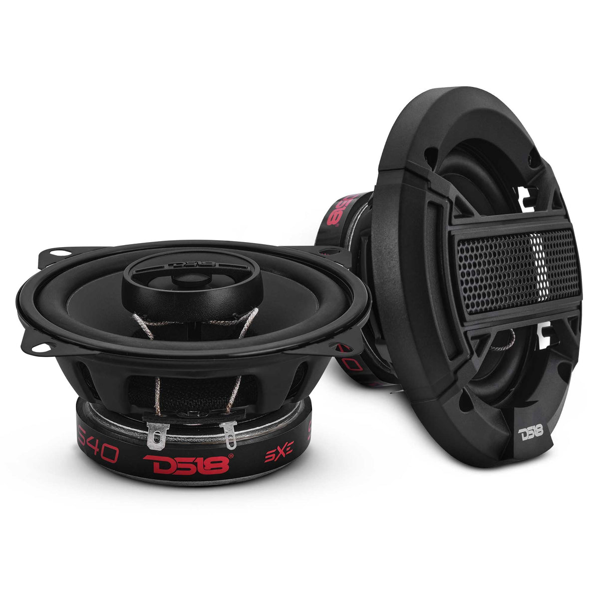 DS18 S40 front view showing speaker face and grille, clearer sound upgrade