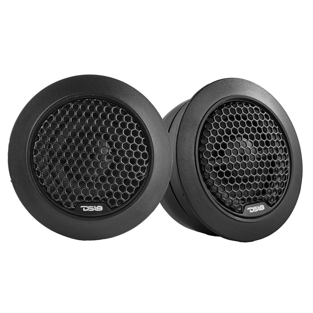 DS18 speakers beside ruler to show mounting size and fitment