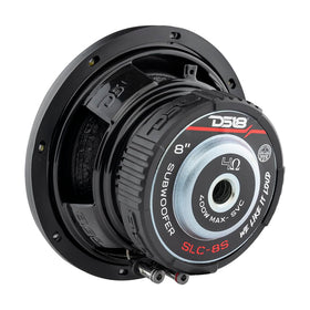 DS18 SLC8S SVC woofer with single voice coil for stable impedance.