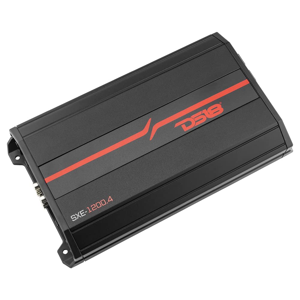 DS18 SXE-1200.4 BK durable chassis conveys reliable performance under daily driving