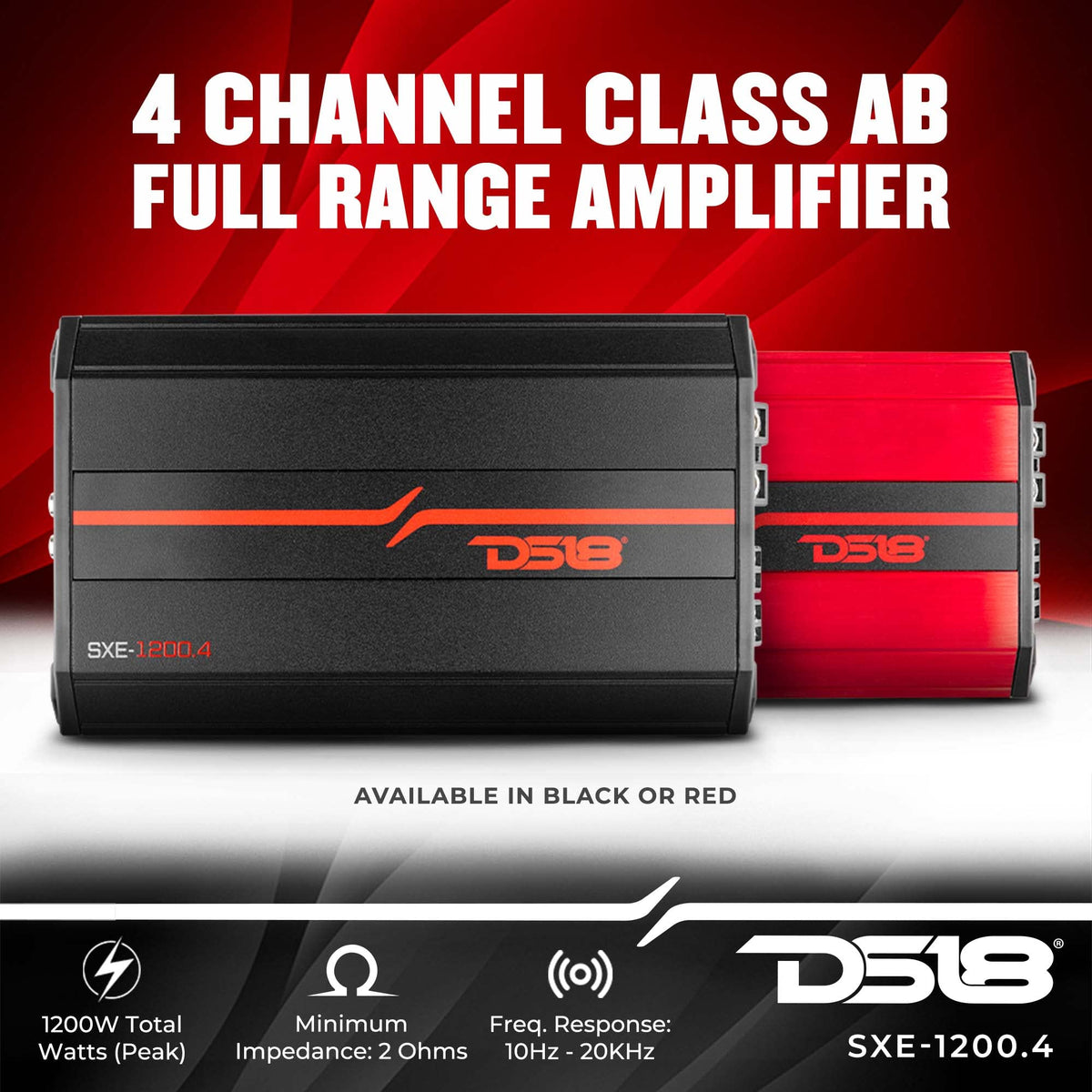 DS18 SXE-1200-4 RD side heat sink keeps temperatures steady during long sessions