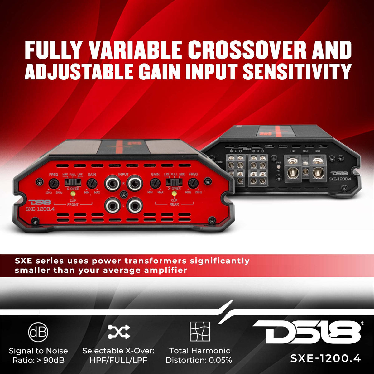 DS18 SXE-1200-4 RD terminal block ensures reliable power connections