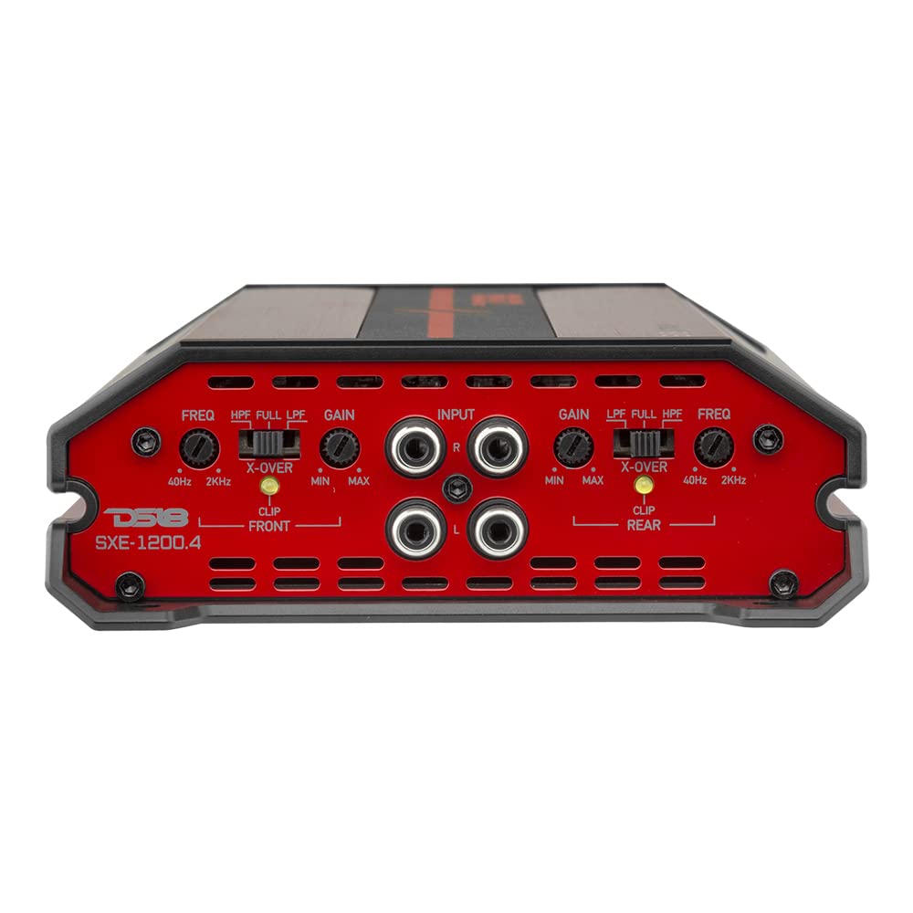 DS18 SXE-1200-4 RD variable crossover dial customizes your sound