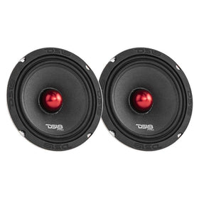 DS18 tweeter mounted in car door panel area.