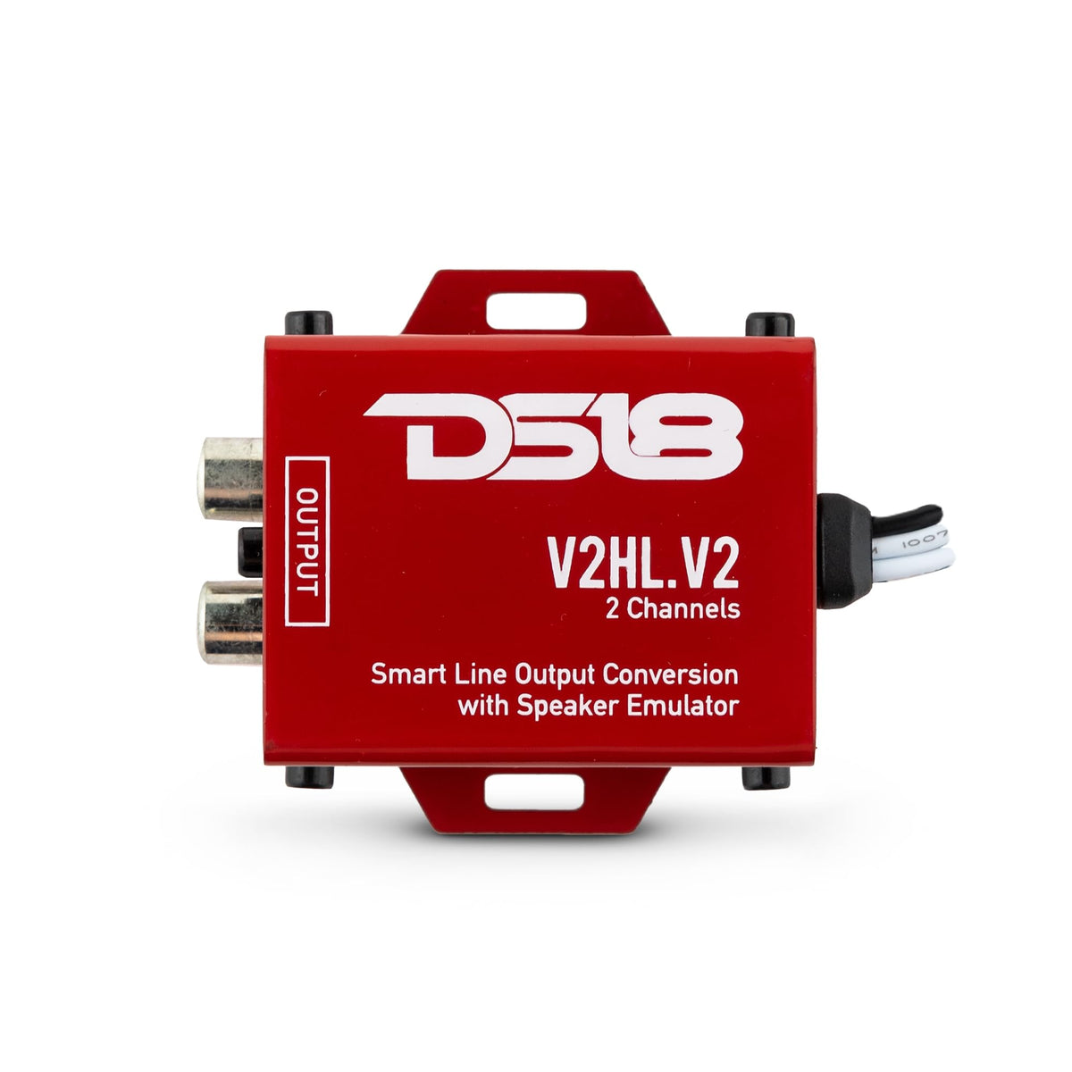 DS18 V2HL.V2 car audio install in-dash view showing preserved OEM functionality