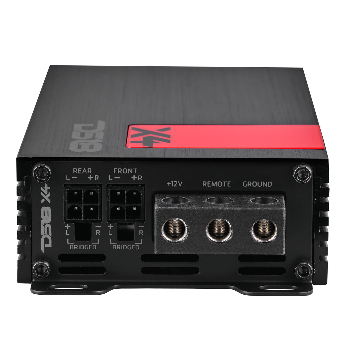 DS18 X4 control panel enables LPF and HPF crossover tuning.