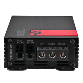DS18 X4 control panel enables LPF and HPF crossover tuning.