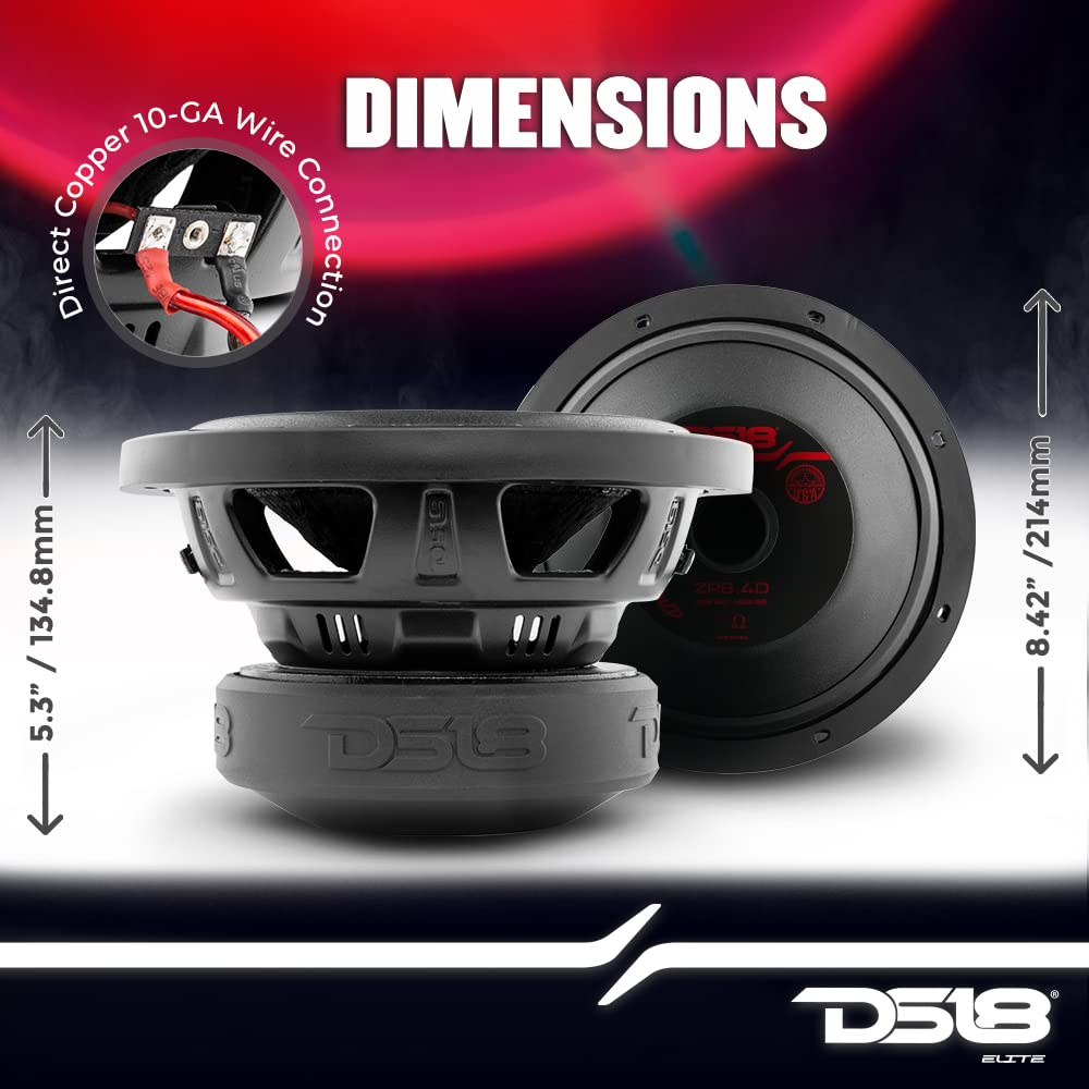 DS18 ZR8.4D Elite-Z cone detail shows pressed paper for smooth bass