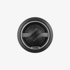 DS18 ZXI-T1 PEI dome texture closeup revealing crisp treble performance