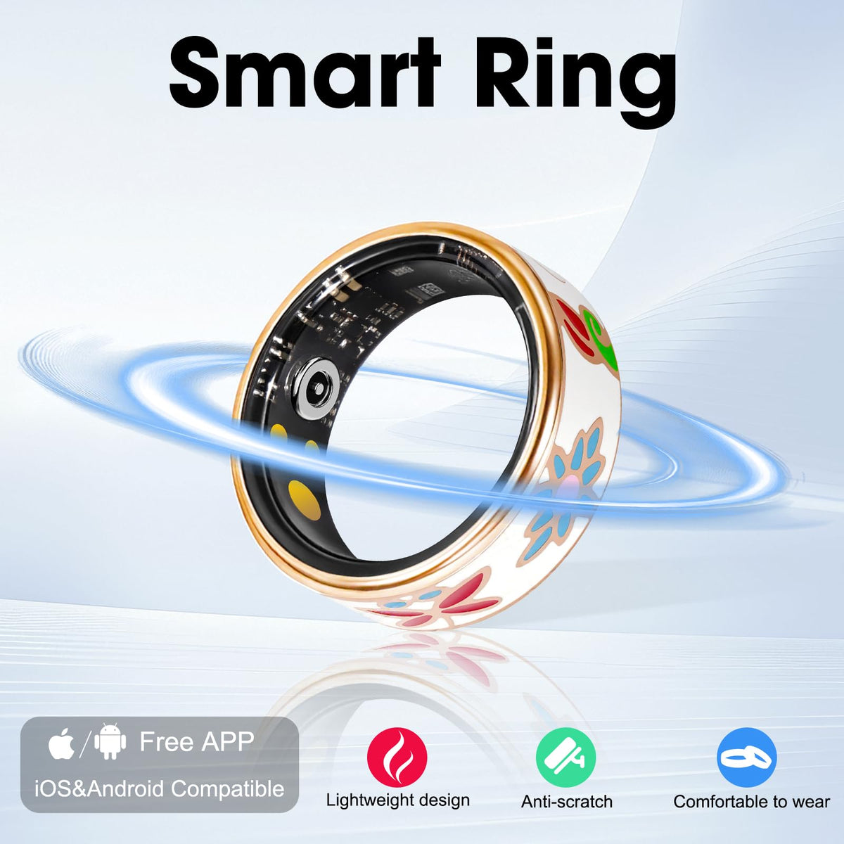 DSHKISK ring sensor close-up highlighting optical sensor and comfort-focused finish