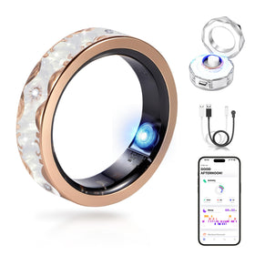 DSHKISK ring front view showing sleek white finish and durable build benefit