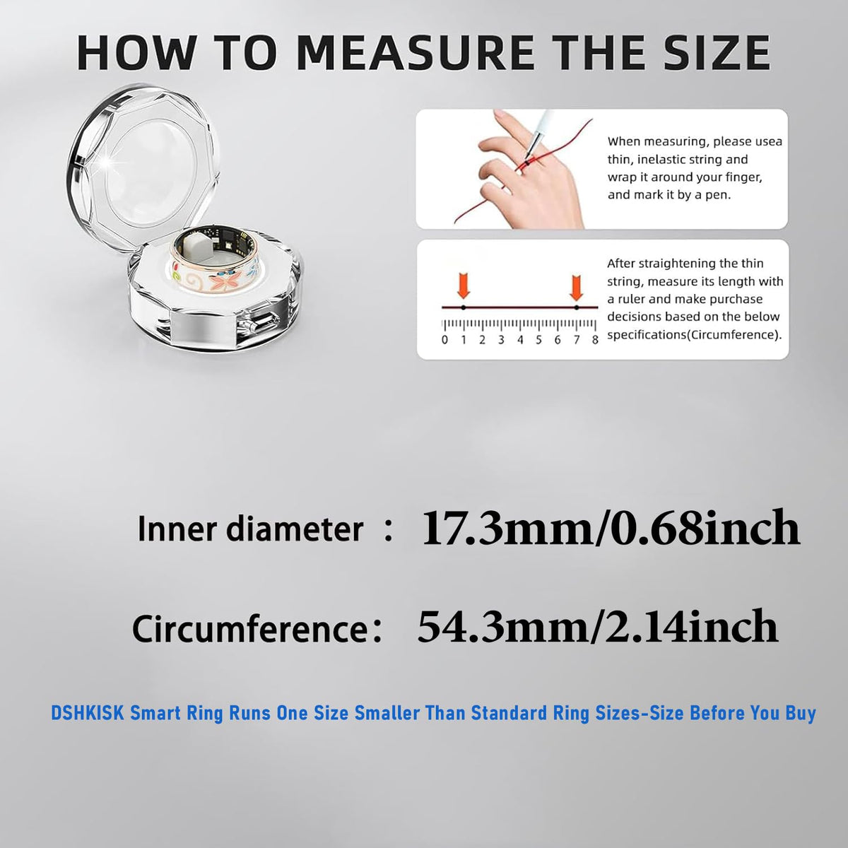 DSHKISK ring submerged in water demonstrating IP68 protection and durability benefit