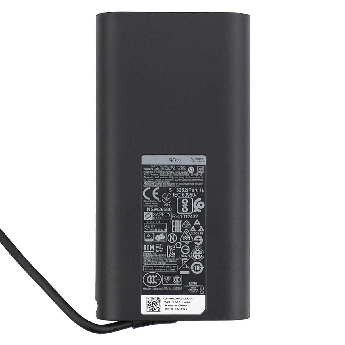 Dshunk 90W USB-C adapter with cable and port suitable for Dell devices