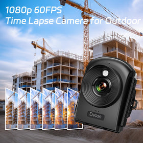 Dsoon time-lapse camera side view with IP66 protection for harsh weather