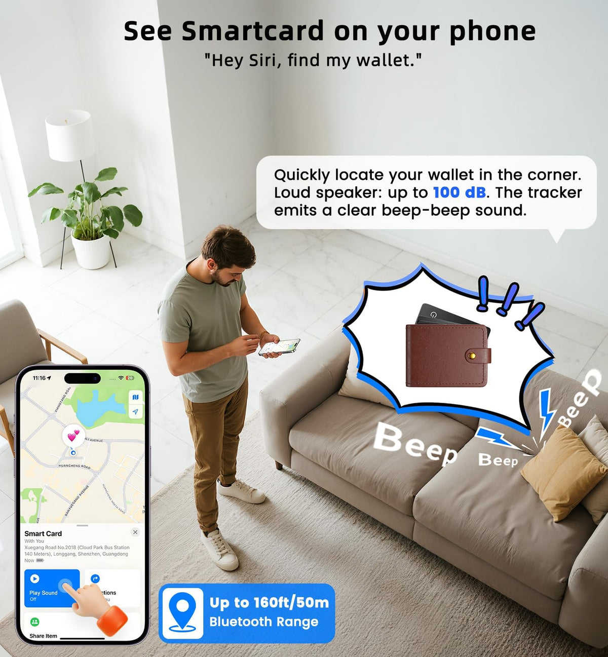 Dsquu inside a wallet showing discreet secure fit
