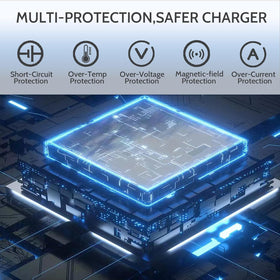 DTDR charger safety and cooling system illustrating protection features