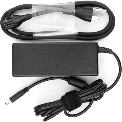 DTDR Dell Inspiron charger front view showing compact design and readiness for quick top-ups