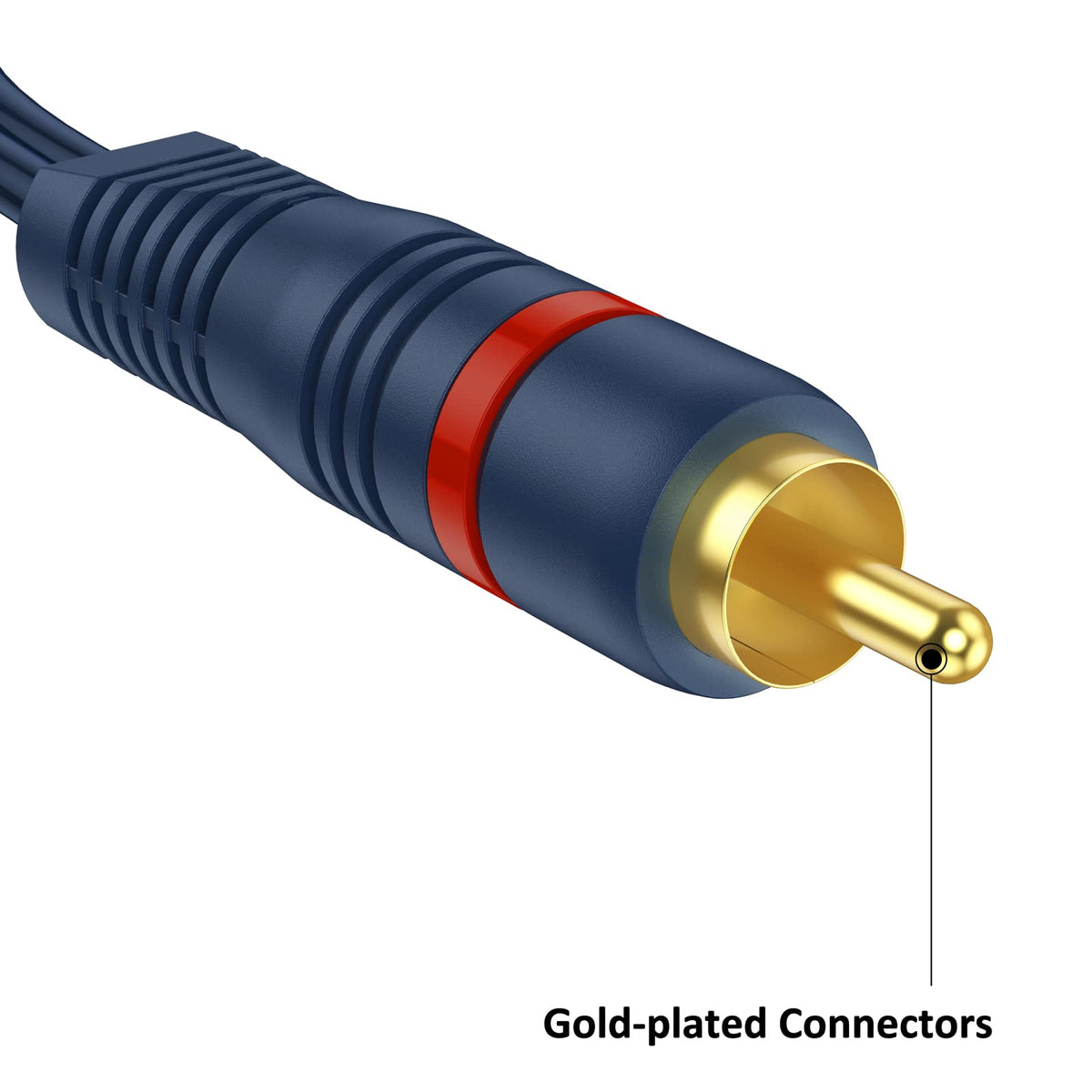 DteeDck RCA splitter in a home theater setup enables easy TV connections