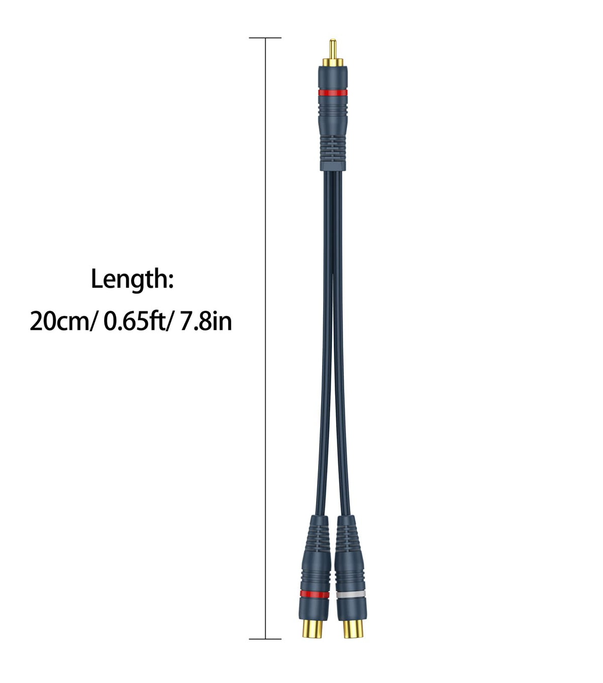 DteeDck RCA splitter connected to a subwoofer demonstrates flexible signal sharing