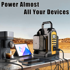 DTEZTECH 350W inverter dual battery setup for extended runtime