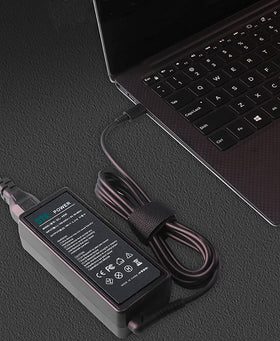 DTK 90W charger certifications signaling safety and compliance.