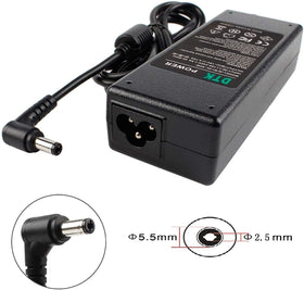 DTK 19V connector detail with precise 5.5x2.5mm tip.