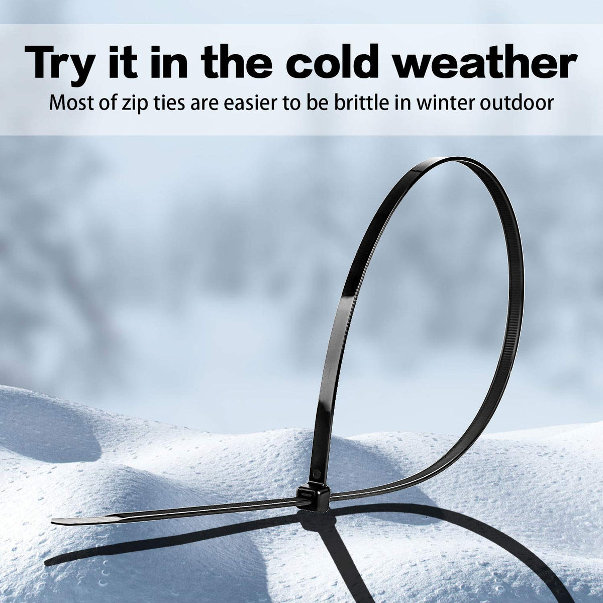 Dtlpty 26-Inch heavy-duty zip ties securing garden hoses and cables