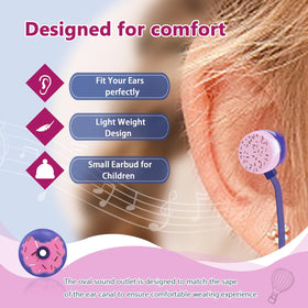 DTMNEP Donut Kids Earbuds Rainbow Donut Design offers cheerful style.