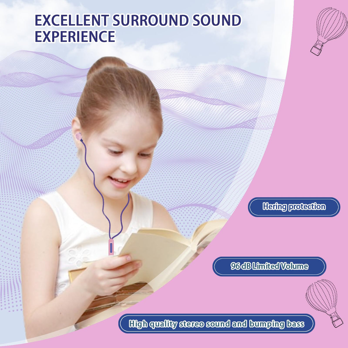 DTMNEP Donut Kids Earbuds Storage Case keeps cords organized.